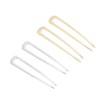 WOONEKY 4-pack u Shaped Hair Alloy Hair Clips for Women