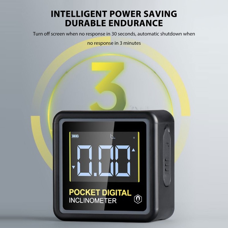 Pocket Digital Inclinometer Protractor Magnetic Angle Finder Measuring Tool for