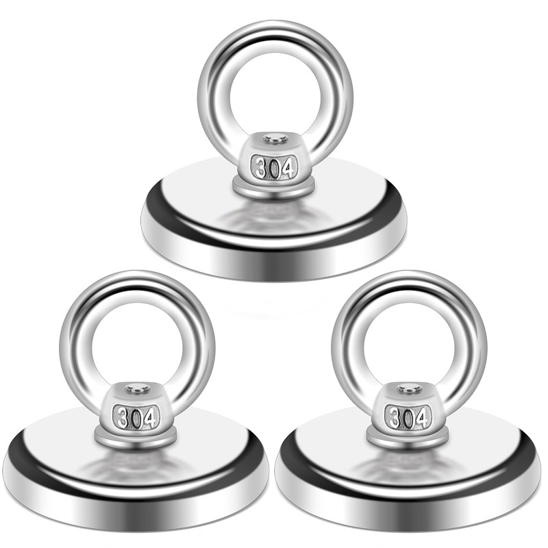 Magnetic Hooks, 100 LB（45KG） Heavy Duty Magnetic Hooks with Countersunk