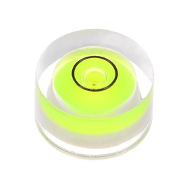sourcing map Round Bubble Level 13x7mm Mini Circular Bullseye Spirit Levels for Leveling Camera Tripod Telescope Workshop Turntable Pictures Frame, Green