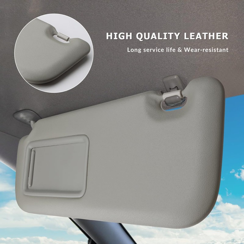 INTGET Driver Side Sun Visor for Toyota Corolla 2007 2008