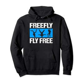 Skydive, Freefly, Fly Free, Parachute Pullover Hoodie
