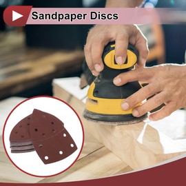 HEROFFIX 50 Pcs Sanding Discs Wet Dry Waterproof Hook & Loop Sandpaper for Woodworking, Automotive Refinishing 6.10"x4.13" 11 Hole 1000 Grit Red Aluminum Oxide