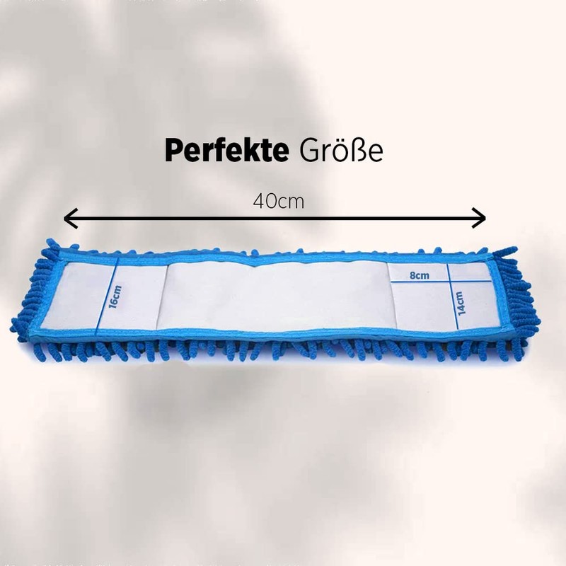 BiOHY Mop 40 cm Chenille Mop Microfibre Mop Blue (Single)