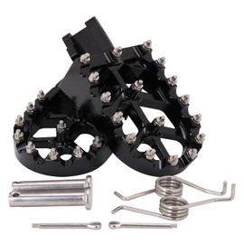 AnXin Dirt Bike Foot Pegs Motorcycle Footpegs Foot Pedals Rests CNC For CRF 110 CRF110F 2013-2024 CRF125F 2014-2024 Dirt Pit Bike Black