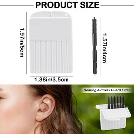 UPIQNG 8Pcs Ear Wax Guard Hearing Aid Filters Replacement Wax Protector Hearing Amplifier Hearing Aid Accessory Disposable Cleaning Tool Prevent Cerumen Dust