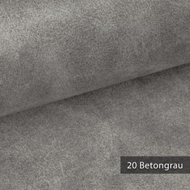 NOVELY® COUEN Vintage Soft Velour Antique Furniture Fabric Upholstery Fabric Mediterranean Colonial Style Loft Sold by the Metre 1 Running Metre (20 Concrete Grey)