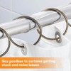 TORIHIKI 4 Pcs Curtain Ring Glide Tape, 16.4 Ft Smooth
