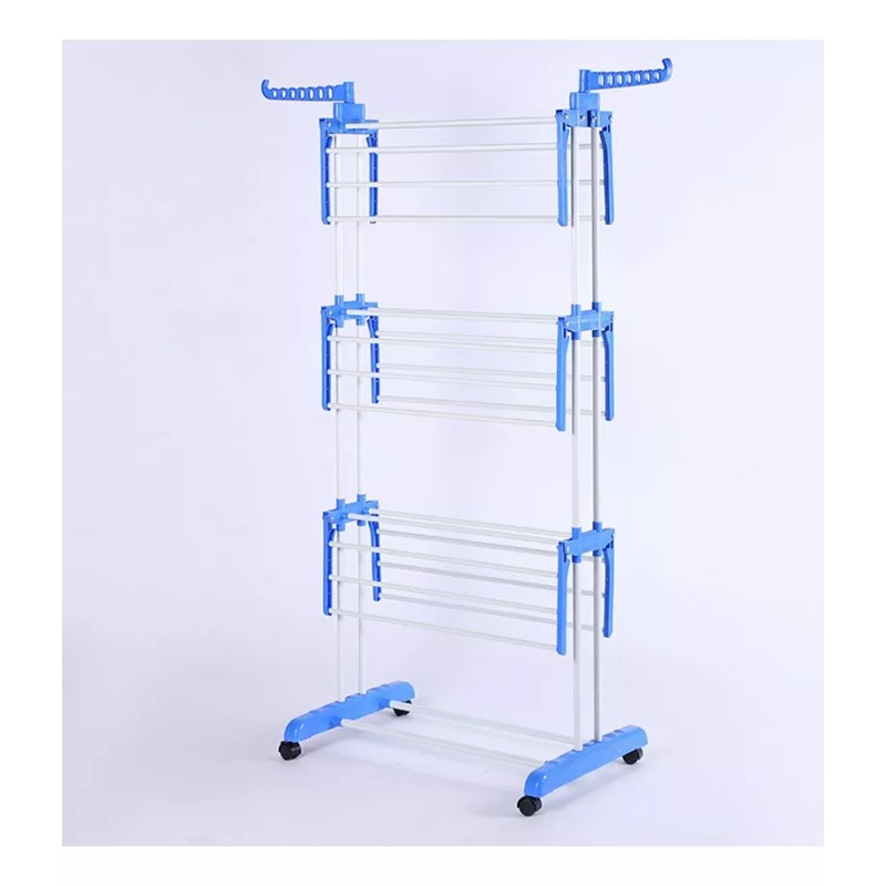 CL Tendedero Para Ropa Pegable Portatil Con Ruedas