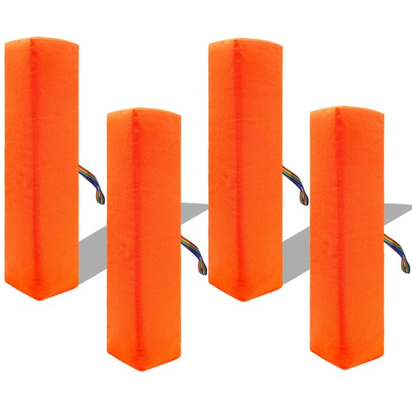 Joewuzun Football End Zone Pylons Weighted Anchorless Football Field Markers