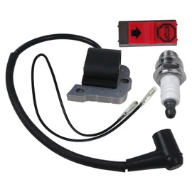 Suifaqi Upgraded 503717901 Ignition Coil Module w/Switch and Spark Plug for Husqvarna 50 51 55 254 257 261 262 XP 266 268 272 XP Chainsaws 503620203,544018401,503901401