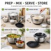 LMETJMA Stainless Steel Mixing Bowls Set of 5 - Durable