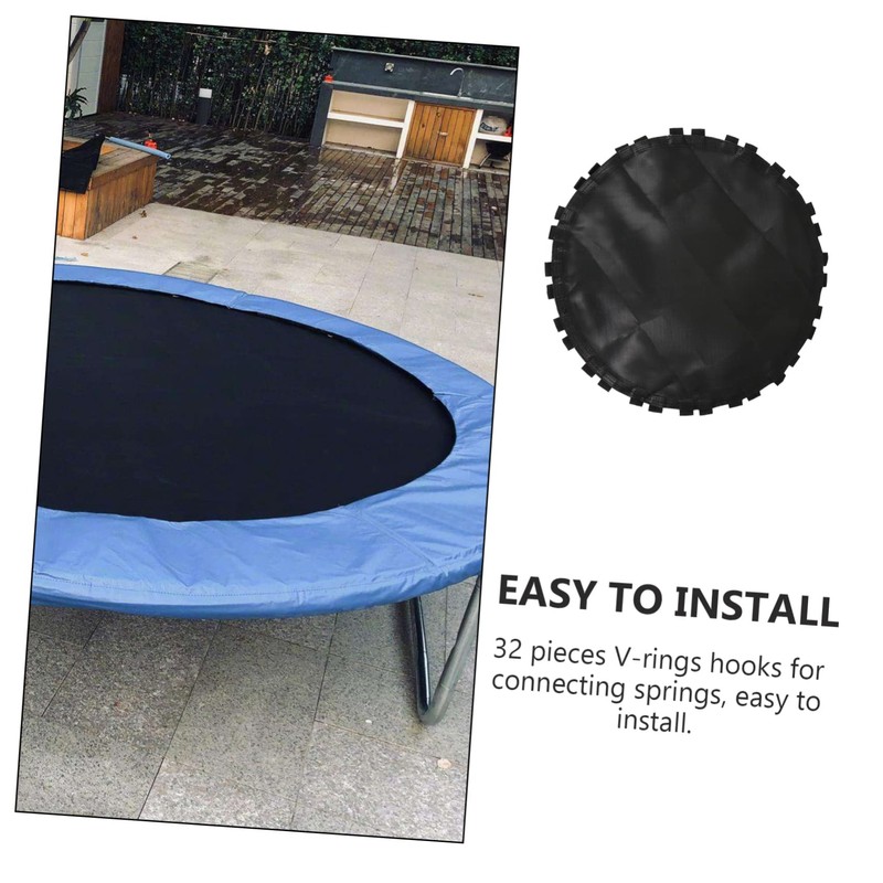 GRIRIW 1Pc Round Trampoline Replacement Jumping Mat Heavy Duty UV