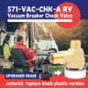 Dusledel Upgraded 571-VAC-CHK-A Brass RV Vacuum Breaker Check Valve, 571