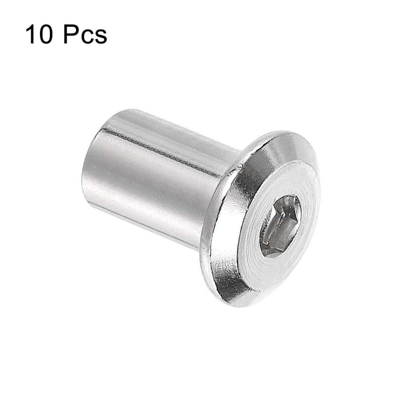 sourcing map M8x12mm Hex Socket Head Insert Nut Screw Post