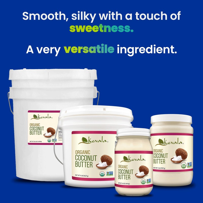 Kevala Organic Coconut Butter – 3.5 lb – 56 oz
