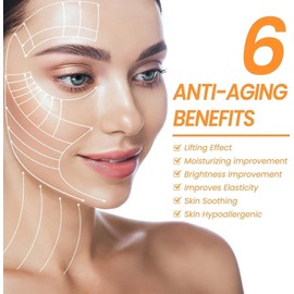Bluemega Película Soluble de Colágeno Mascarilla para Ojos Pasta de Esencia, Antienvejecimiento, Hidratante, Reafirmante