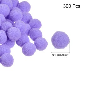 MECCANIXITY Pom Felt Balls Felting Fabric 1.5cm 15mm Light Purple for Home Crafts Project DIY Pack of 300