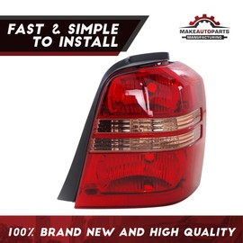 Make Auto Parts Manufacturing Passenger Side Clear & Red Lens Tail Light For Toyota Highlander 2001 2002 2003 - TO2819119