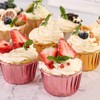 100 Pack 3.5 Oz Foil Baking Cups with Dome Lids