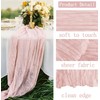 3 Piece 10Ft Cheesecloth Table Runner, Table Decor Romantic Wedding