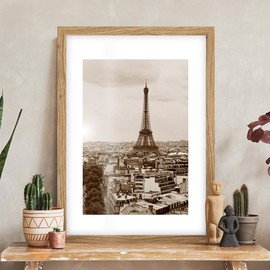 Abio Picture Frame Photo Frame Poster Frame for Photos Pictures Poster Rustic Vintage Boho Retro (MDF Wood, Oak, 42 x 59.4 cm, DIN A2)