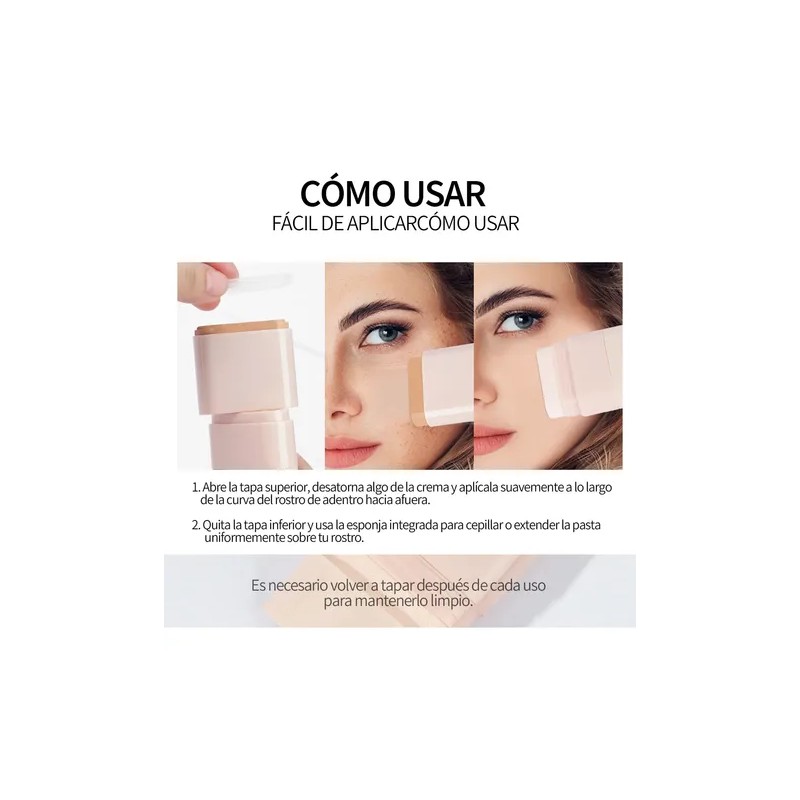 Corrector 2 En 1, Para Un Acabado De Maquillaje Perfecto