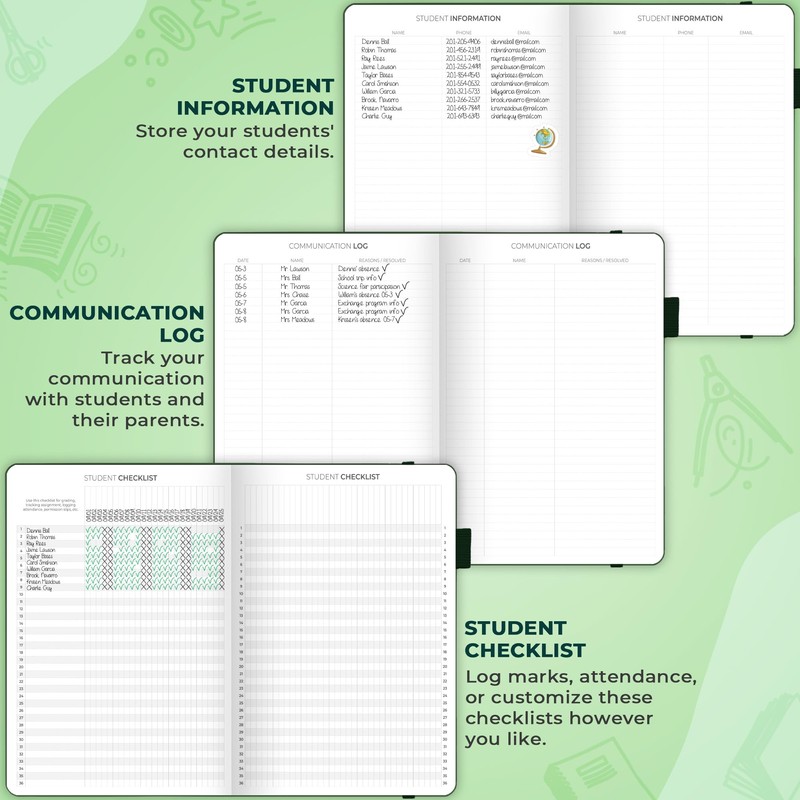 Clever Fox Teacher Planner – School Year Planner with Calendars