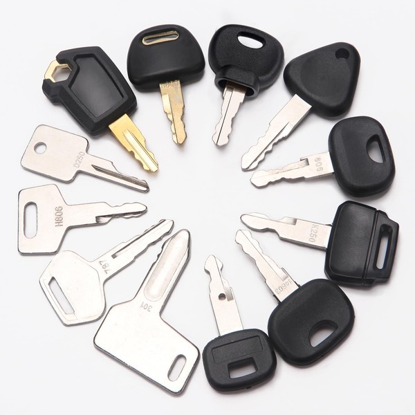 VooGenzek 12 PCS Ignition Keys Kit, Universal Ignition Switch Spare