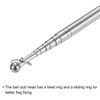 PATIKIL 5Ft Telescopic Handy Flagpole Portable Extendable Flag Pole Green