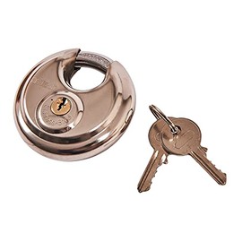 Amtech W4200 70mm Disc Padlock, Heavy Duty and Corrosion Resistant Stainless Steel Construction with 2 Keys