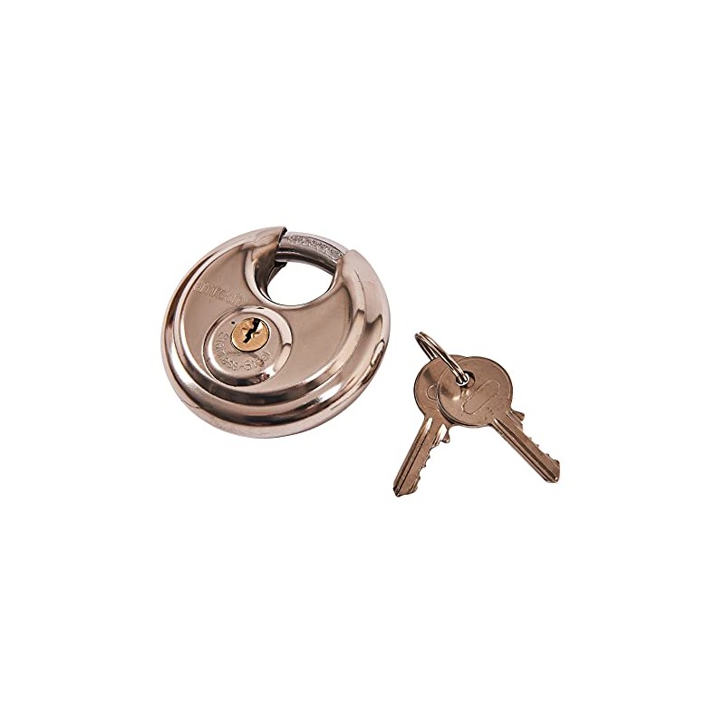 Amtech W4200 70mm Disc Padlock, Heavy Duty and Corrosion Resistant