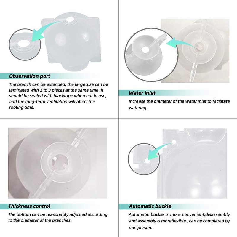 HAIZHINA Air Layering Pods, Reusable Plant Rooting Device - Grow