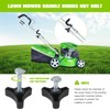 Vicue Upgraded 4 Sets Lawn Mower Handle Knobs Nut Bolts,