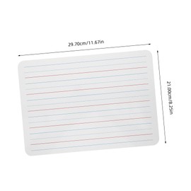 Operitacx Dry Erase Board with Lined for Kids Dry Erasable Small Handheld Whiteboard for Learning Erasable Double Sided Writing Board for School Home Office