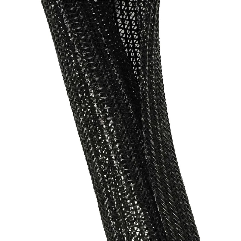 Callstel Cable Bundles: Set of 2 Self-Closing Woven Cable Sleeves,
