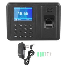 Fingerprint Attendance Machine Time Clock Punch Machine Office Time Card Machine for Employees Small Business