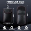 DORGKIRA 2 Piezas Bolsa Faraday para Llaves de Coche, Bolsa