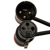 Milestock Low-Profile 3-Pin XLR Female to XLR Male Adjustable-Angle Cable