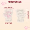 Mikovivi Cat Paw Gloves, Fingerless Furry Bear Animal Paws Cute