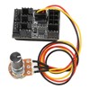 2 Pcs PC Fan Controller 3 Pin 4 Pin Fan