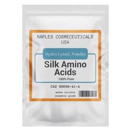 Hydrolyzed Silk Amino Acid Powder Cosmetic Grade for Hair Skin Nails Moisture Retention 100% Pure Use in Formulations or Add to Your Favorite Products (2 oz)