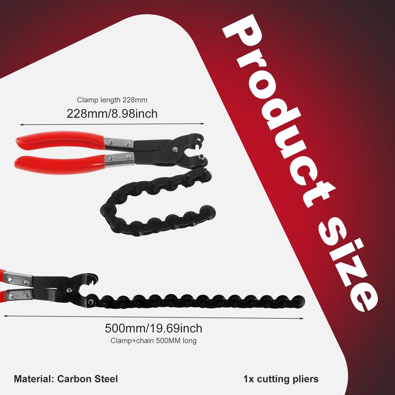 Exhaust Pipe Cutter Tool with Nonslip Handle Cuts 3/4" to