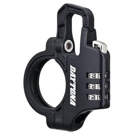 Daytona 42183 Motorcycle Helmet Lock, Mounting Width 0.5 inches (13 mm), Slender Helmet Lock, Dial Type