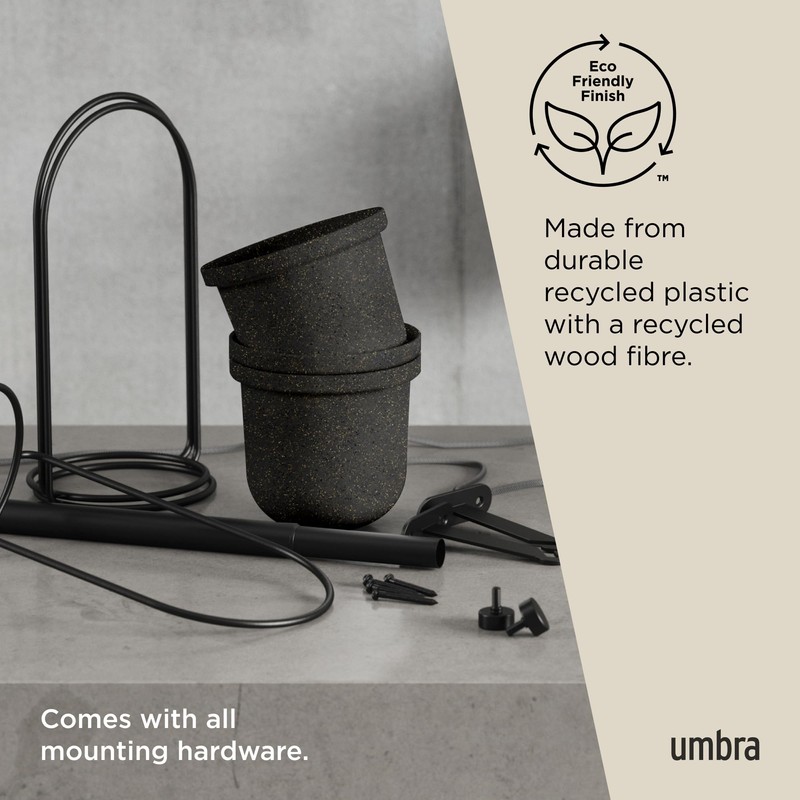 Umbra Triflora Hanging Planter for Window, Indoor Herb Garden, Set