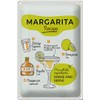 Blechschild 30 x 20 cm Margarita Recipe orange lime -