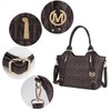 MKF Collection Crossbody Tote Bag for Women - PU Leather