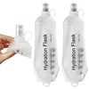 TACVEL 2 Pack 500ml Soft Flask, Shrink As You Drink