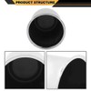 CNNELL 4pcs Push Through Chrome Wheel Center Caps Fit 3.18"