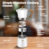 Vaolvpant 12 Cup Aluminum Moka Pot Classic Stovetop Espresso Coffee
